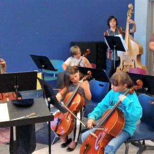 Students ages 7-15 can participate in the Salt Bay Summer Orchestra at Lincoln Academy. Courtesy of Carol Preston
