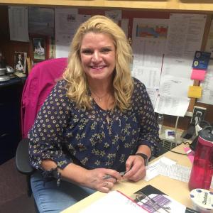 Wiscasset Elementary School Administrative Assistant Cindy Collamore. SUSAN JOHNS/Wiscasset Newspaper