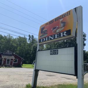 Tuesday morning, the lot was empty and the sign read closed. SUSAN JOHNS/Wiscasset Newspaper