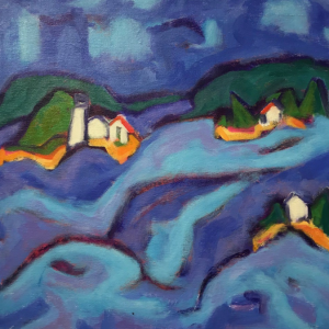 From Priscilla HAyes’ “Windward Cove” collection on exhibit Aug. 1-31. Courtesy of Gold/Smith Gallery Priscilla Hayes