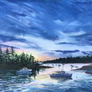 “Harbor” - watercolor by Susan Tilton Pecora. Courtesy photo