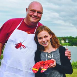 Lobster King Bruce Bachelder and this year’s Lobster Princess Grace Langworthy, granddaughter of Rob and Sim Gregory. Kim Skillin Traina photo