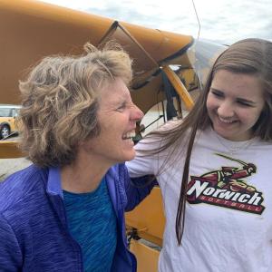Lisa Reece, left, and Lindsey Gordon share a laugh while posing. SUSAN JOHNS/Wiscasset Newspaper