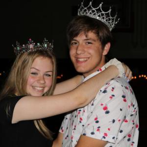 Seniors Kaitlyn Main and Billy Pinkham are homecoming queen and king. Courtesy of Cara Viele