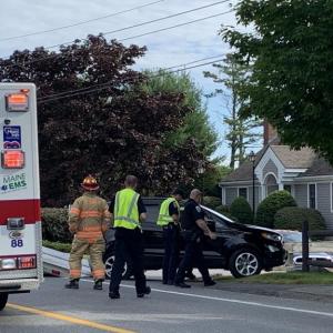 Authorities work at the crash scene Sept. 6. SUSAN JOHNS/Wiscasset Newspaper