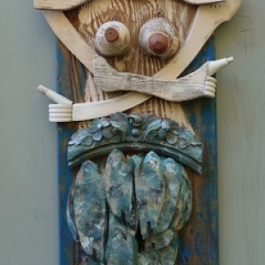 Andre Benoit’s mixed media “Mermaiden” won Best In Show at the 2019 ARTinME opening and awards. Courtesy of BRAF Andre Benoit