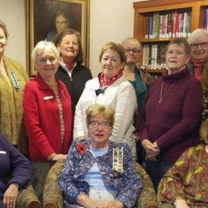 Attendees at the October meeting are, from left, front: Audrey Miller, Patricia Viles, Shirley Peverly; back: Patricia Franz, Elizabeth Printy, Sue Hochstein, Diane Randlett, Sara Fahnley, Barbara Belknap, Patricia Porter, Jennifer Pierpan and Susan Wilson. Courtesy photo