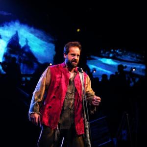 Alfie Boe as Jean Valjean in “Les Miserables’” at the Gielgud Theater. Courtesy of Andrew Fenniman