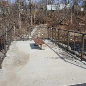The fixtures on the overlook in Alna will look like this one at Coopers Mills in Whitefield, ASF’s Maranda Nemeth said. Courtesy of Atlantic Salmon Federation