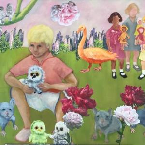 See this painting and others by Patti Bradley through Dec. 11 at River Arts West Gallery. Courtesy of the venue Patti Bradley