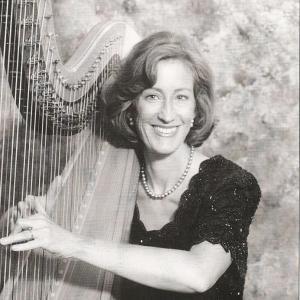 Virginia Flanagan of Alna performed harp with the Oratorio Chorale at its annual Christmas concert, “Sing We Noel.” Courtesy of Oratorio Chorale