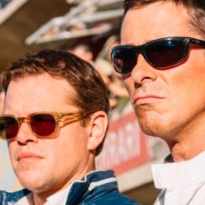 Matt Damon and Christian Bale star in “Ford V Ferrari” playing at the Harbor Theater this week. Courtesy of the venue