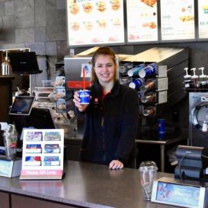 General manager Keeli Wood, behind the counter of DQ Grill & Chill in Woolwich. PHIL DI VECE/Wiscasset Newspaper