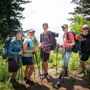 In “Positive Forward Motion,” hiker and endurance athlete Jennifer Pharr Davis reflects on challenges faced and lessons learned following her record-setting thru-hike on the Appalachian Trail. Courtesy of Steven Hufnagel