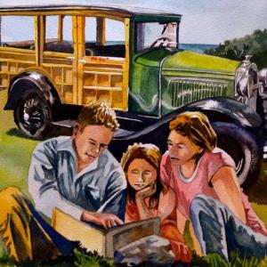 Thomas Block’s art created for Books In Boothbay. Courtesy photo Thomas Block
