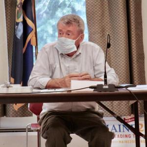 Town Manager John O’Connell reviewed the proposed 2020-2021 budget with the Wiscasset select board June 25. File photo