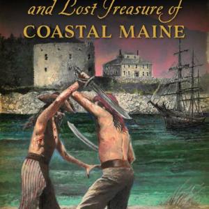 The cover illustration of “Pirates and Lost Treasure of Coastal Maine,” created by Glenn Chadbourne, of Newcastle, who is also Stephen King’s illustrator, used the ballad of Maine pirate Dixie Bull as the basis for his cover artwork. The book is written by Greg Latimer of Waldoboro.