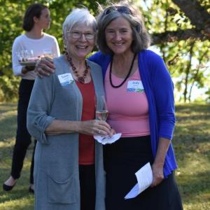 Midcoast Conservancy Executive Director Jody Jones, right, with founding board member Susan Russell. Courtesy of Midcoast Conservancy