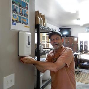 Crossroads Coffee Beans owner-operator Stephen Arsenault. Courtesy of Gaye Wagner