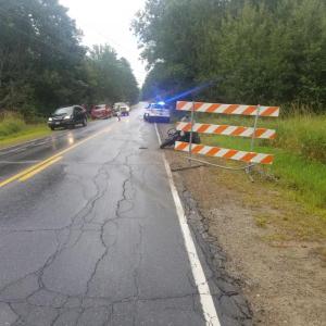 The Aug. 25 accident scene. Courtesy of LCSO
