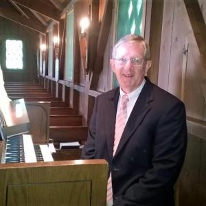 Organist Henry Lowe at All Saints by-the-Sea. Courtesy photo
