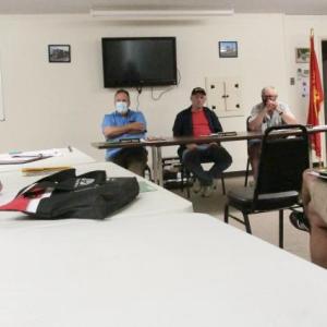 Woolwich selectmen work Aug. 17. PHIL DI VECE/Wiscasset Newspaper