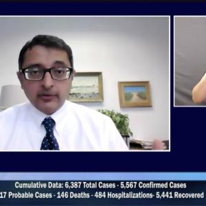 Dr. Nirav Shah, Oct. 28, on Livestream.