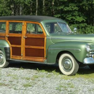 This 1947 Model 79A Ford Woody station wagon is one of the items in the Thomaston Place Auction Galleries auction in mid-November. Courtesy of Thomaston Place