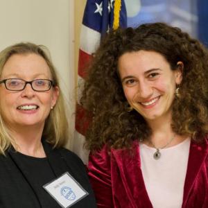 House District 89 Rep. Holly Stover and former House District 88 Rep. and District 13 Senator-elect Chloe Maxmin. File photo