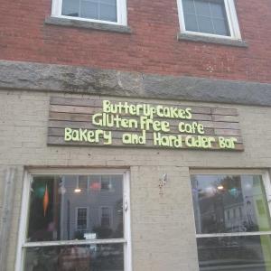 The new location and sign. (Photo courtesy Candice Brady)