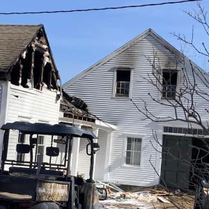 Fire struck a home at 1817 Alna Road, Alna March 10, Fire Chief Mike Trask said. SUSAN JOHNS/Wiscasset Newspaper