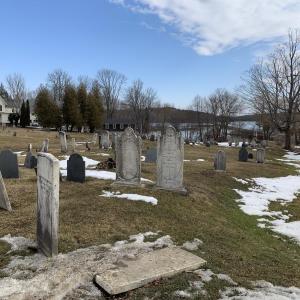 The ancient cemetery along Wiscasset’s Federal Street March 9. Plans call for removing the fence around it. SUSAN JOHNS/Wiscasset Newspaper