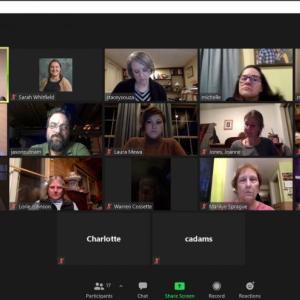 Wiscasset Superintendent of Schools Terry Wood addresses the school committee. Zoom screenshot