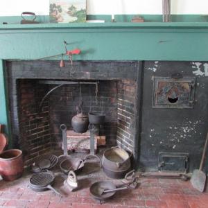 Cooking fireplace in the kitchen of the 1838 Jailer’s house at
the 1811 Old Jail and Museum, Wiscasset. Courtesy of LCHA