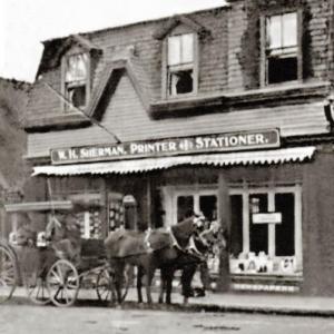 A Sherman’s bookstore circa 1900. Jeff Curtis photo
