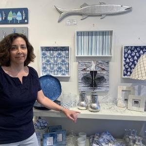 BIRCH’s new owner Francie Siegfried, at the shop Monday, plans to open Memorial Day Weekend. SUSAN JOHNS/Wiscasset Newspaper
