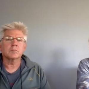 Alna Third Selectman Charles Culbertson and Second Selectman Linda Kristan meet May 19. Zoom screenshot