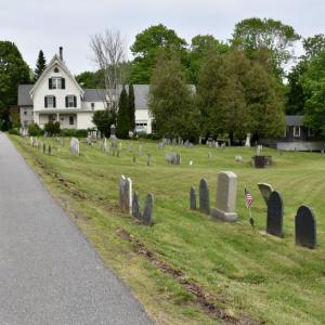 The cemetery minus its familiar white fence. PHIL DI VECE/Wiscasset Newspaper