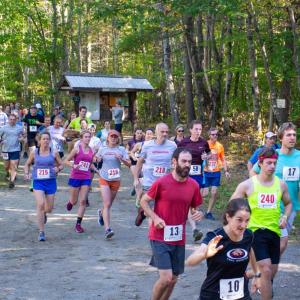 The start of a previous Race Through the Woods. Courtesy photo