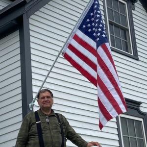 Anthony Rauseo’s Federal Street, Wiscasset display honors veterans and seeks to spread patriotism. Courtesy photo