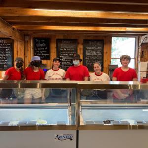 The Blanchard’s Creamery crew in Edgecomb is ready to serve delicious homemade ice cream, yogurt, sorbets, baked goods and coffees at 660 Boothbay Road. Courtesy photo
