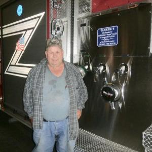 Dresden’s new pumper-tanker was dedicated to 56-year veteran firefighter Gorham “Pean” Lilly at a department ceremony July 7. ART MAYERS/Wiscasset Newspaper