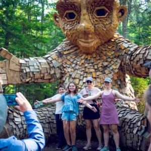 Explore the trolls at the Gardens this Indigenous Peoples Day weekend. Courtesy of CMBG