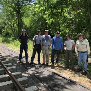 The Ride the Rails to Hike Trails work day crew. Courtesy of Ali Stevenson