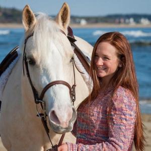 Ashley Charron with Levi, a Palomino. Courtesy photo
