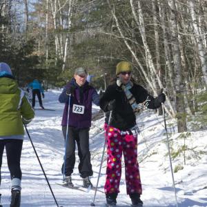 Skiers at a previous Biathlon. Courtesy of Hidden Valley Nature Center