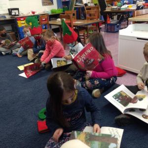 Enjoying books. Courtesy photo
