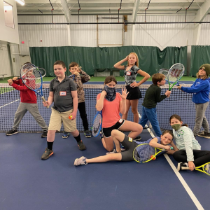 The orange ball tennis group at CLC YMCA. Courtesy photo