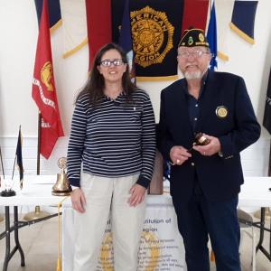 Current and future: Robin Ford will become Commander of Charles E. Sherman American Legion Post #36 when David Patch retires in June. JANE CARPENTER/Boothbay Register