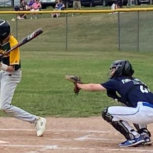 Sammy Markowitz leads off in the batting order against Bath. Lincoln beat Bath 7-2. Shanon Cotta photo